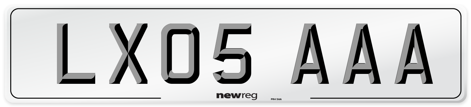 LX05 AAA Number Plate from New Reg